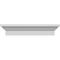 Ekena Millwork 132" Bottom Width x 136 3/8" Top Width x 5"H x 1 7/8"P Stratford Crosshead CRH05X132ST - alternate 1